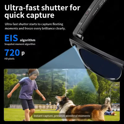 Ai Smart Glasses Unisex  smart glasses with Camera Video 8MP Translation Sunglasses Bluetooth Call Music Play Men Women Recording 100+ Languages