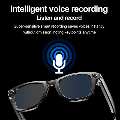 Ai Smart Glasses Unisex AI Camera Smart Glasses Q&A Translation Photo Take Video Record Wireless Call Protection Lenses Sports Sunglasses Gift
