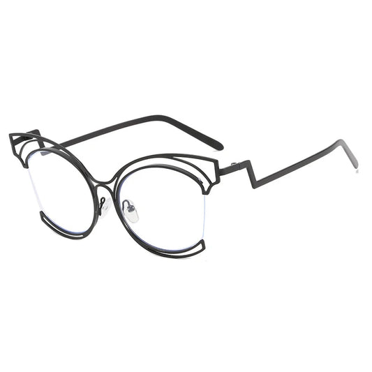 COMPUTER GLASSES / EXECUTIVE Luxury Irregularity Frame for Woman Anti Blue Reading Lens Ordinary Optics Eyeglasses