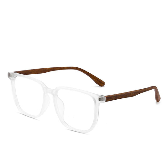 ANTI BLUE LIGHT Wood Pattern Retro /  Glasses for Men Optical TR90 MEN / WOMEN  Square Glasses Frame  Clear Lens Gift Frames F75233