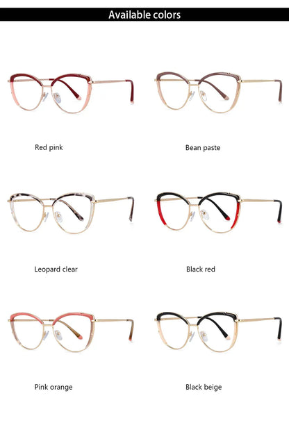 COMPUTER GLASSES ANTI BLUE LIGHT Frames Women Tr90 Fashion Computer Eyeglasses