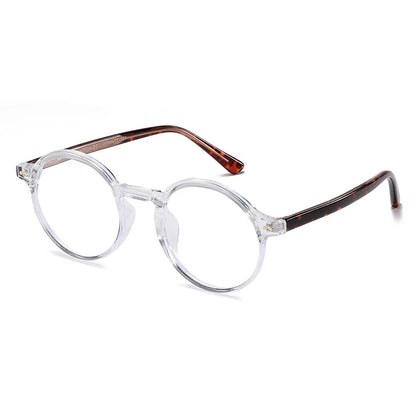 ANTI BLUE LIGHT Round Prescription Glasses For The Nearsighted Fashion TR90 Women Men Myopes Lunettes