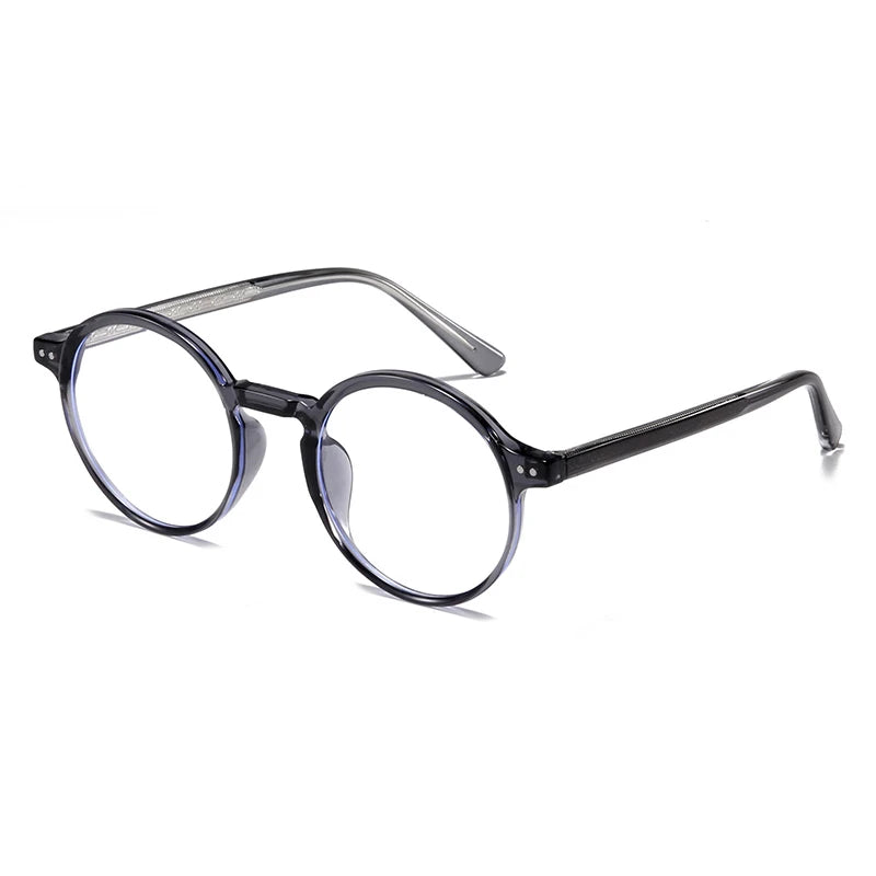 ANTI BLUE LIGHT Round Prescription Glasses For The Nearsighted Fashion TR90 Women Men Myopes Lunettes