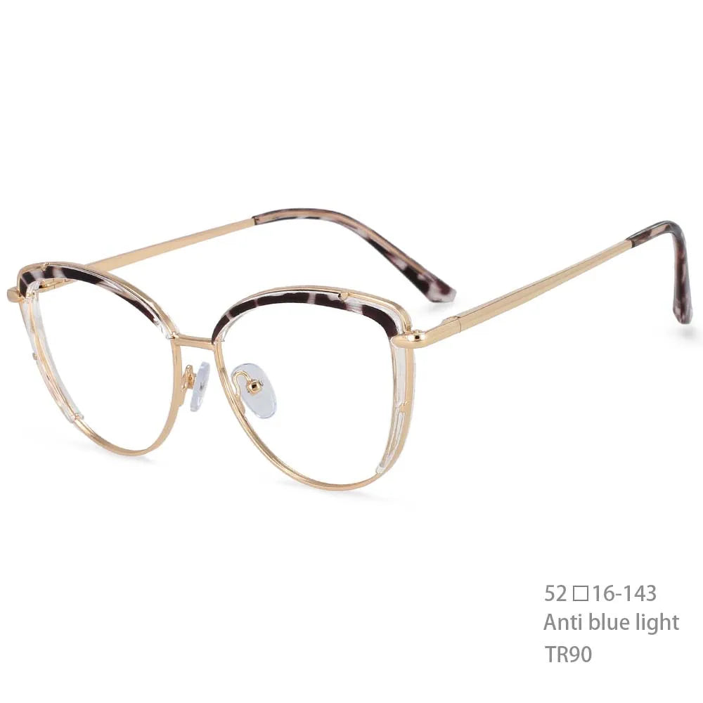COMPUTER GLASSES ANTI BLUE LIGHT Frames Women Tr90 Fashion Computer Eyeglasses